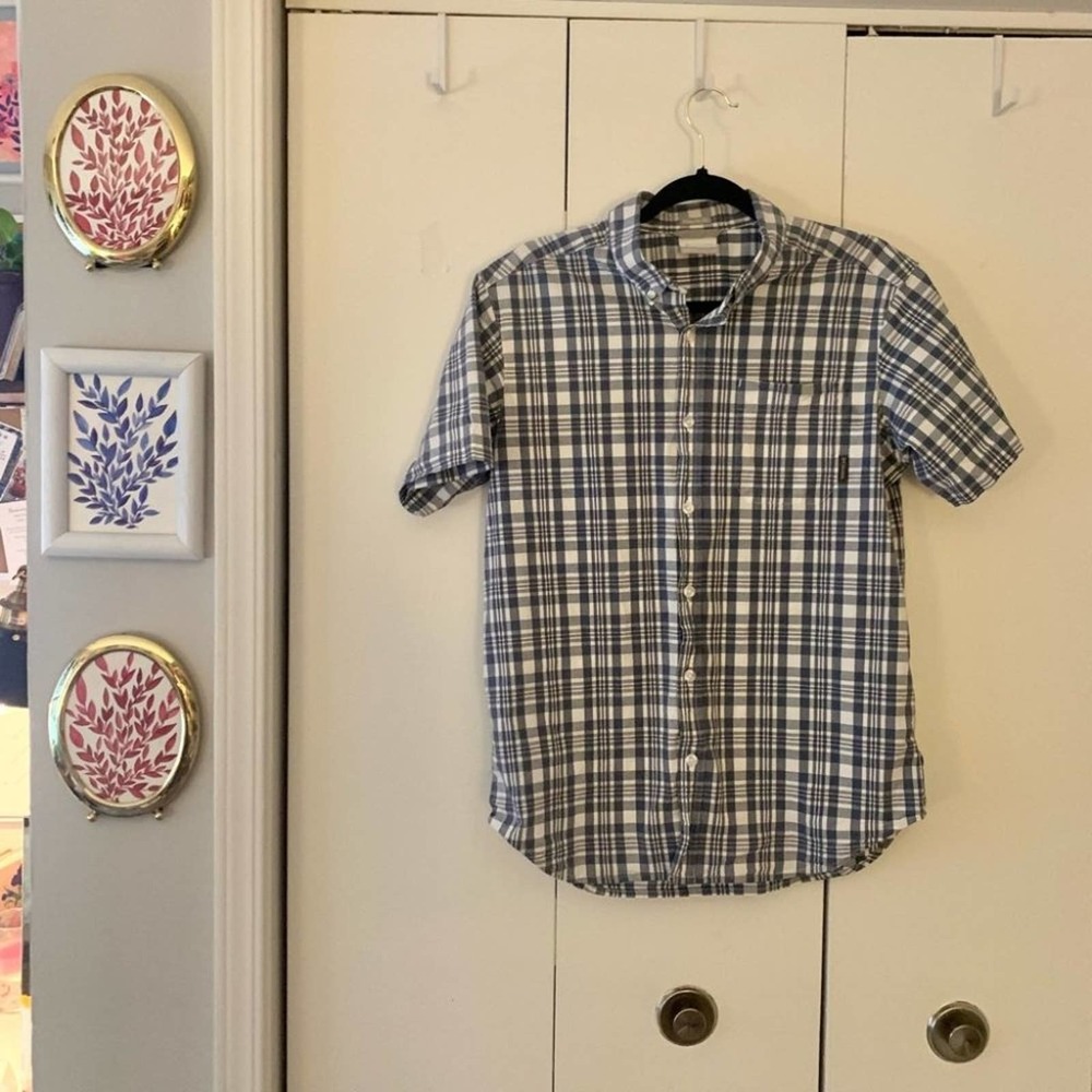 Plaid Columbia Button Down Size M